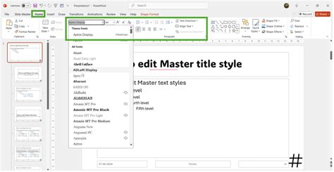 Image result for PowerPoint Master Slide Editable Text