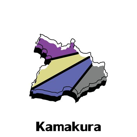 Map of Kamakura City - Japan map and infographic of provinces, political maps of Japan, region ...