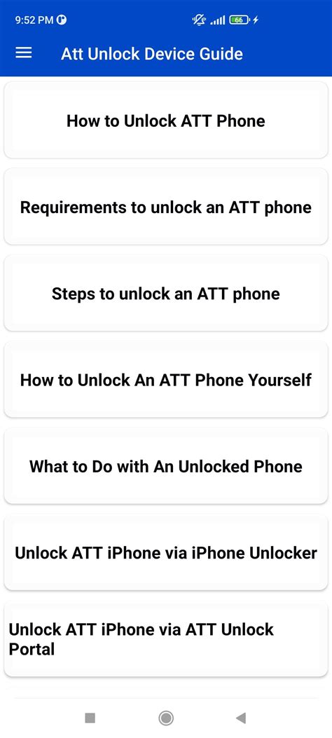 Download do APK de Att Unlock Device Guide para Android