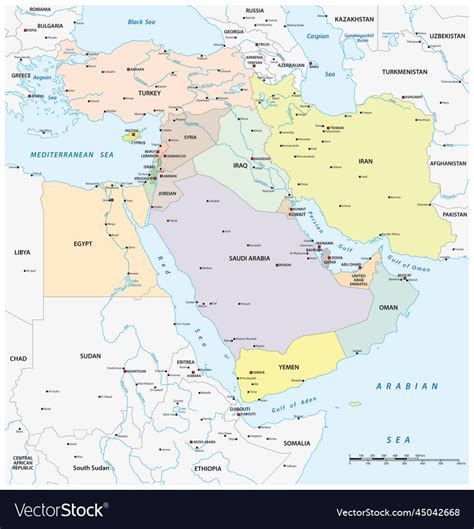 World Map of Middle East 的图像结果