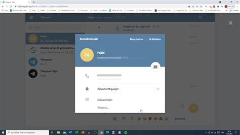 Telegram private chat: Sending and managing messages