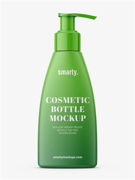 Triangle shaped bottle with pump / matt - Mockups Design