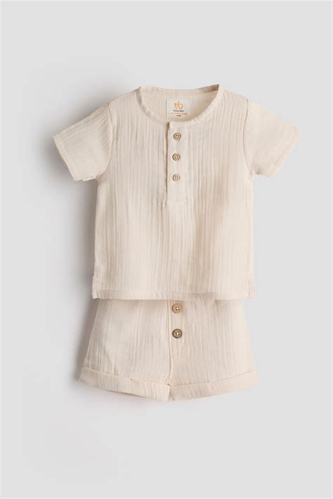 Oatmilk Morning Set – Cozy Bear Neutral Babywear