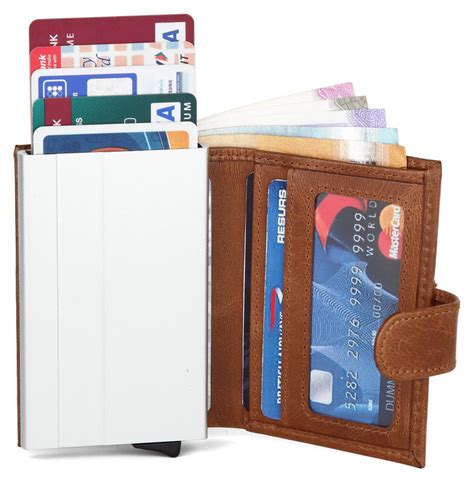 WildHorn® RFID Protected Unisex Genuine Leather Card Holder (TAN Crunc ...