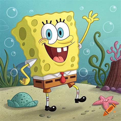 SpongeBob and Patrick on the ocean floor, with Gary, in front of ...