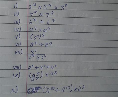 Simplify and write in exponential form. - Brainly.in