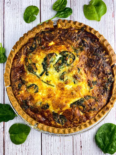 Cheesy Quiche Florentine (Spinach Quiche) - Tastefully Grace