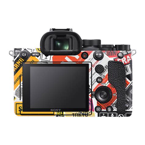 Tech Aesthetic Sticker Collage Sony A7R IV Camera Skin
