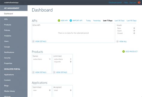 API Management Tutorial Azure 的图像结果