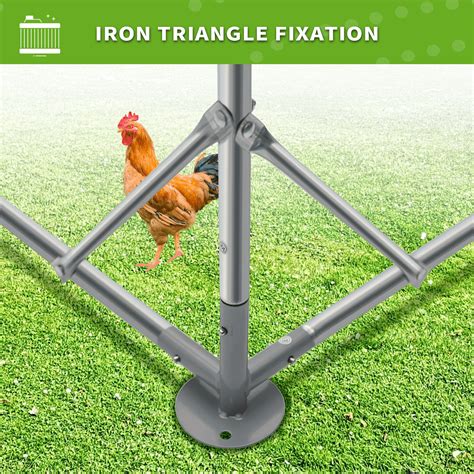 Buy Large Chicken Coops Metal, Outdoor Duck Walk-in Run Poultry Cage ...