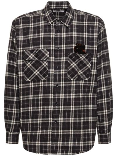 Check cotton shirt w/spider - Doublet - Men | Luisaviaroma