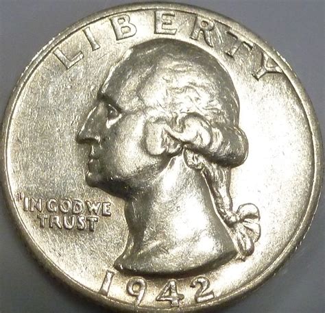 1942-S ABOUT UNCIRCULATED Washington Quarter AU ( 060) - For Sale, Buy ...