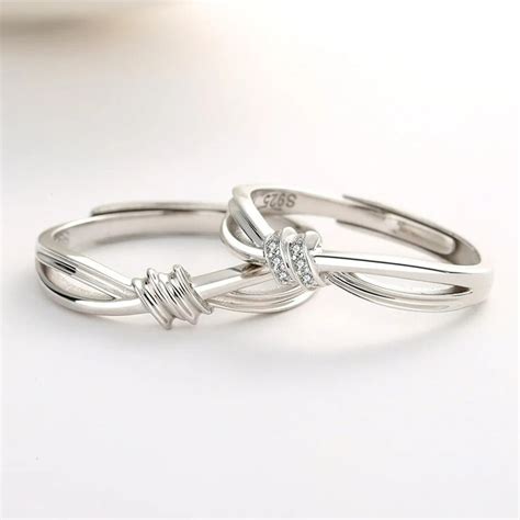 Silver Couple Ring Silver Ring for Couples on Anniversary – Zevrr