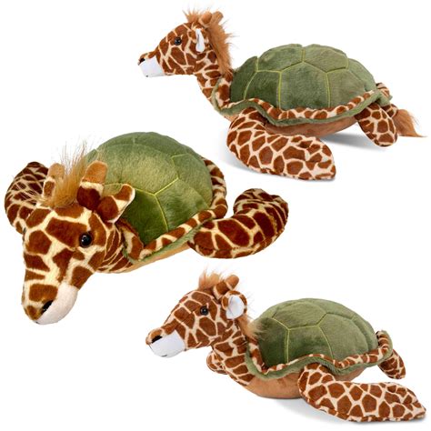 Amazon.com: Randimals Plush Toy Stuffed Animal Mix - Giraffe & Turtle ...