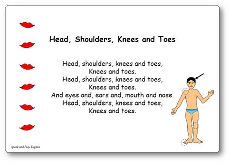 Printable Head Shoulders Knees And Toes