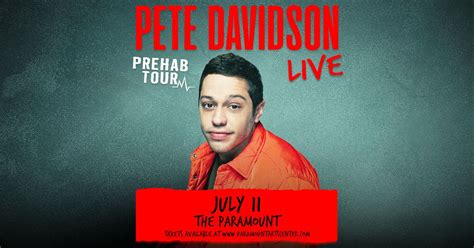 Pete Davidson - The Prehab Tour, Paramount Arts Center, Ashland, 11 ...
