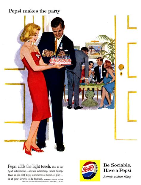 32 Pepsi Cola Adverts For Adults Living The American Dream (1950s ...
