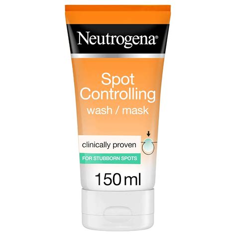 Neutrogena Spot Controlling Face Wash Mask For Stubborn Spots 150ml ...