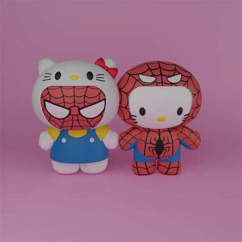 [100+] Hello Kitty And Spiderman Wallpapers | Wallpapers.com