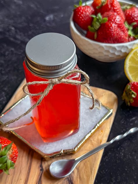 Quick & Easy Homemade Strawberry Simple Syrup Recipe