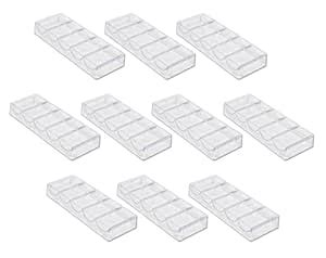 Buy Da Vinci 10 Clear Acrylic Stackable Poker Chip Trays. Each Rack ...