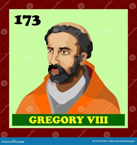 173rd Catholic Church Pope Gregory VIII Stock Vector - Illustration of ...