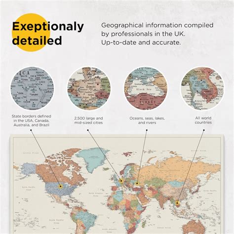 Accurate World Map Poster 的图像结果