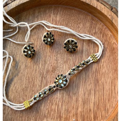 BLACK KUNDAN CHOKAR – handmadeaholicmishka