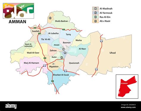 Amman Jordan Map – Amman Island Map – PCZXR
