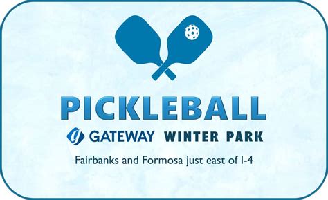 Indoor Pickleball Open Sessions, 701 Formosa Avenue, Winter Park, FL ...