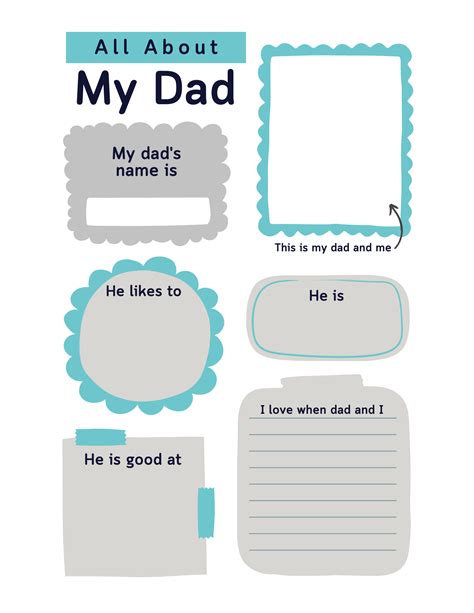 12 All About My Dad Father's Day Printables — xoxoerinsmith.com