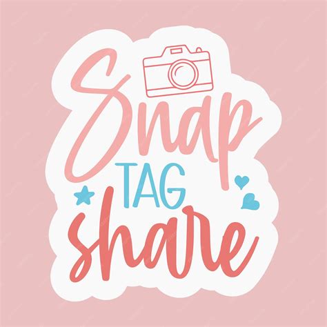 Premium Vector | Snap tag share