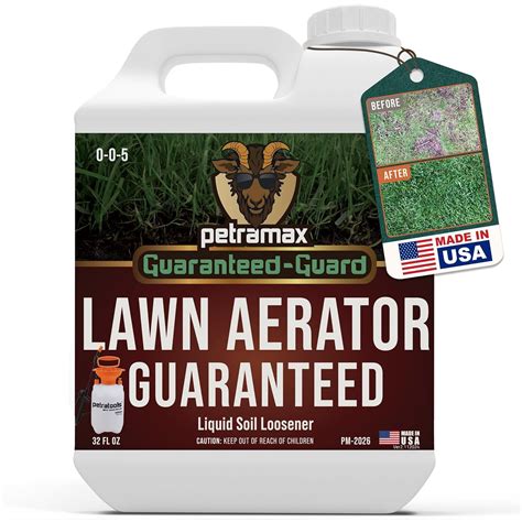 PETRAMAX Liquid Lawn Aerator 0-0-5, Liquid Aeration for Lawn, Grass ...