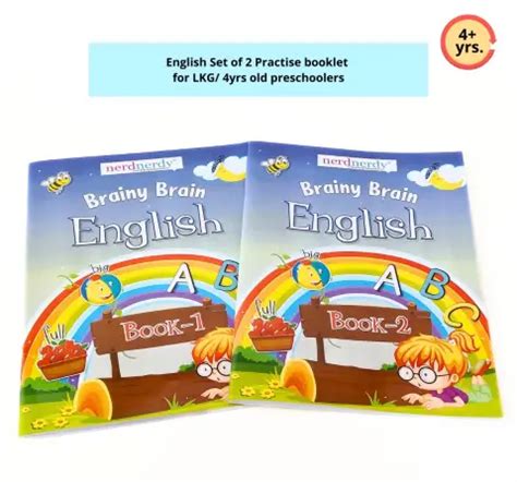 Buy NerdNerdy Brainy Brain, Set of Two English Practice Books, 4Y ...