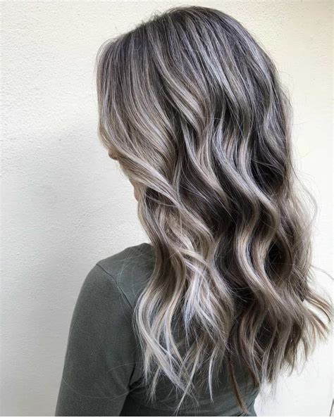 25 Chic Gray Blending for Dark Hair Color Ideas - I Spy Fabulous