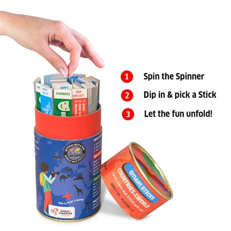 Chalk And Chuckles Smart Sticks- Countries of the World – The Moms ...