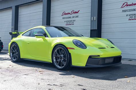 Acid Green Porsche 911 GT3 Coupe Xpel PPF & Ceramic Coating | Darien Detail
