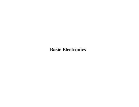 Basic Electronics Notes 的图像结果