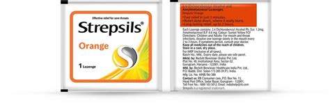 Buy STREPSILS ORANGE LOZENGES - STRIP OF 5 Online & Get Upto 60% OFF at ...