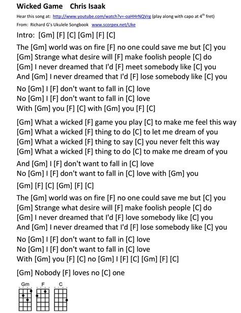 Wicked Games Chords