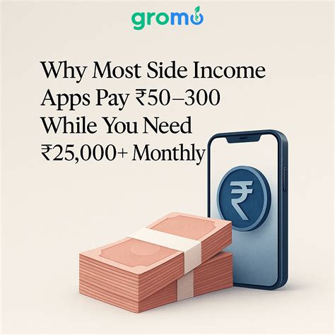 Why Most Side Income Apps Pay ₹50-300 While You Need ₹25,000+ Monthly ...