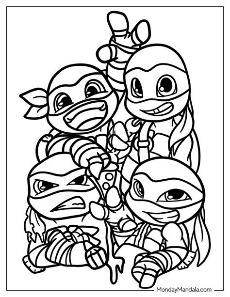 Coloring Sheet Ninja Turtles