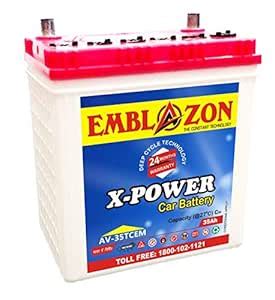 Emblazon Car Battery - X Power (AV35-TCEM) : Amazon.in: Car & Motorbike