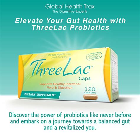 Global Health Trax GHT - Cápsulas Pro bióticas ThreeLac, 360 Contagem ...
