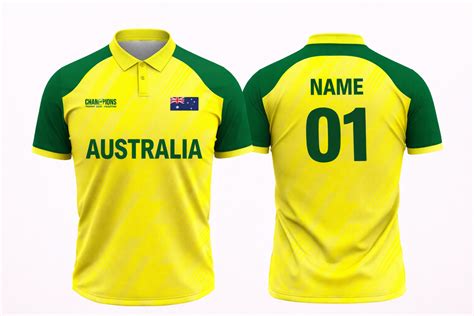 JerseyJunction Customized Replica Australia Champions Trophy Jersey 20 ...