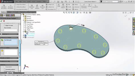 Image result for Patterning Features in SolidWorks