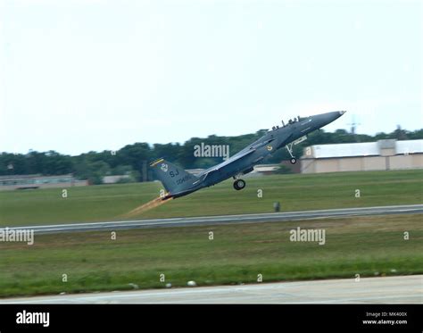 Military jet takes off during air show at Andrews Air Force Base in ...