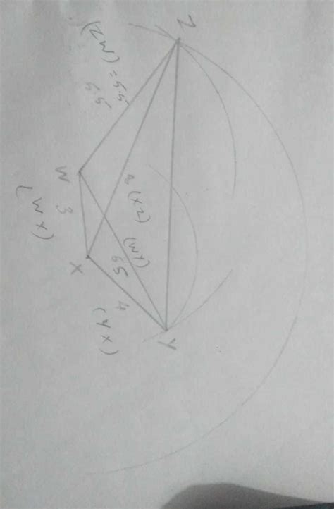 Construct a quadrilateral WXYZ where WX = 4cm, XY = 5cm, YZ = 6.5 cm ...