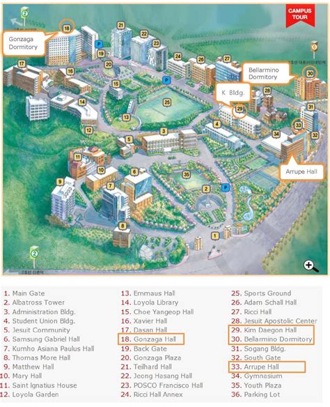 Gonzaga University Campus Map