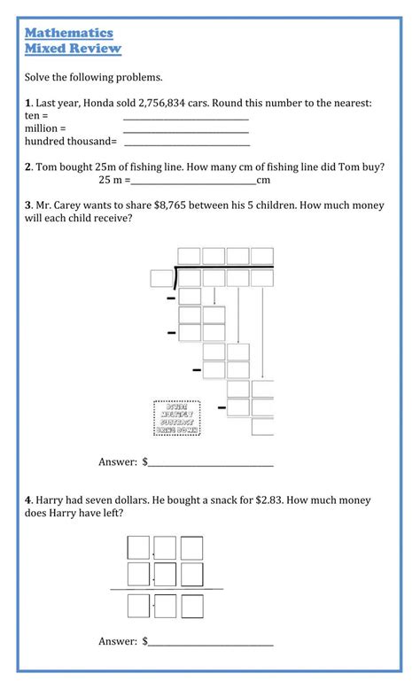 Free Math Problem Solving Worksheets 的图像结果